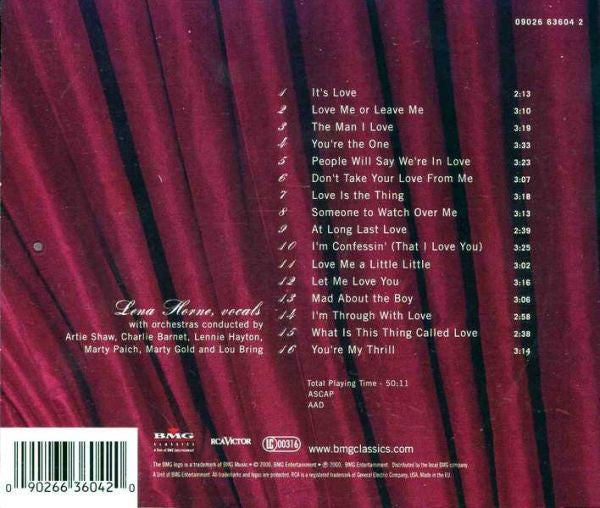 Lena Horne : Love Songs (CD, Comp)