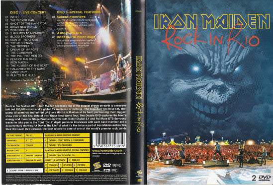 Iron Maiden : Rock In Rio (2xDVD-V, Multichannel, PAL)