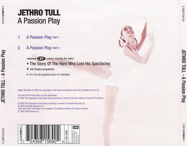 Jethro Tull : A Passion Play (CD, Album, Enh, RE, RM)