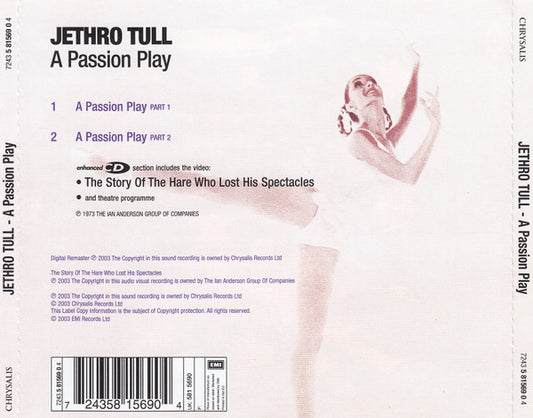 Jethro Tull : A Passion Play (CD, Album, Enh, RE, RM)