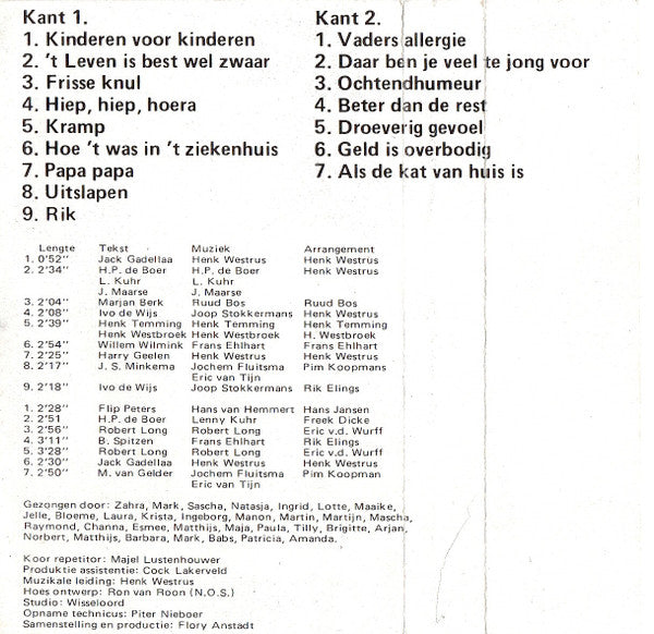 Kinderen voor Kinderen : Kinderen Voor Kinderen 6 (Cass, Album)