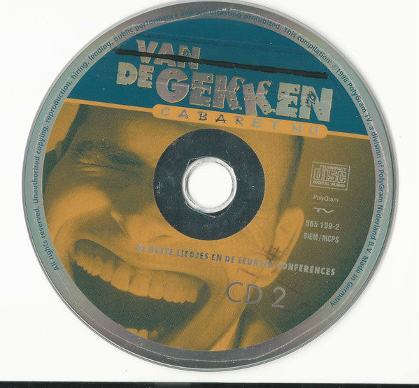 Various : Van De Gekken - Cabaret Nu (De Beste Liedjes En De Leukste Conferences) (3xCD, Comp)