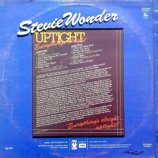 Stevie Wonder : Uptight (Everything's Alright) (LP, Comp)