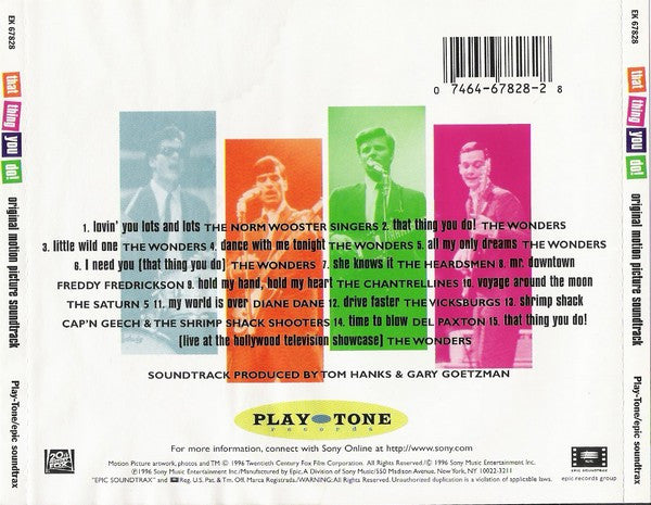 Various : That Thing You Do! - Original Motion Picture Soundtrack (CD, Album)