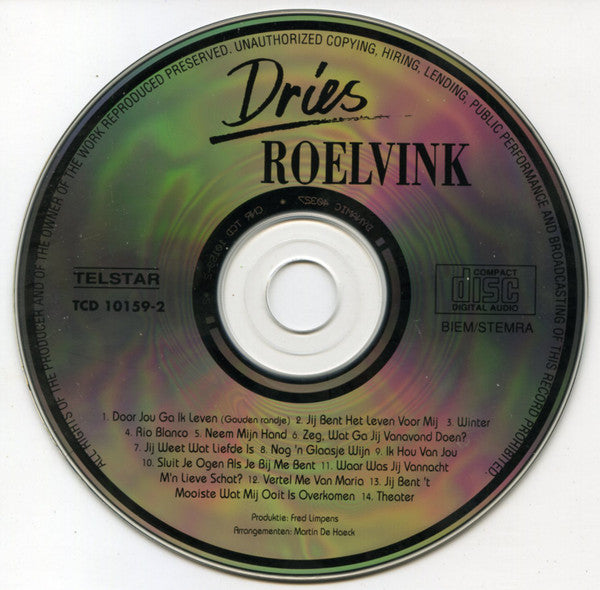 Dries Roelvink : Door Jou Ga Ik Leven (CD, Album)