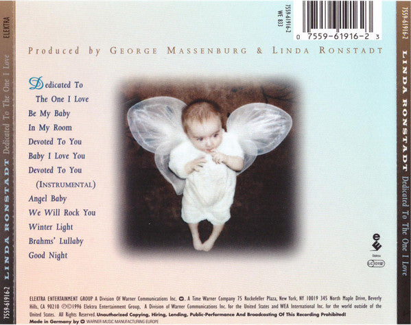 Linda Ronstadt : Dedicated To The One I Love (CD, Album)