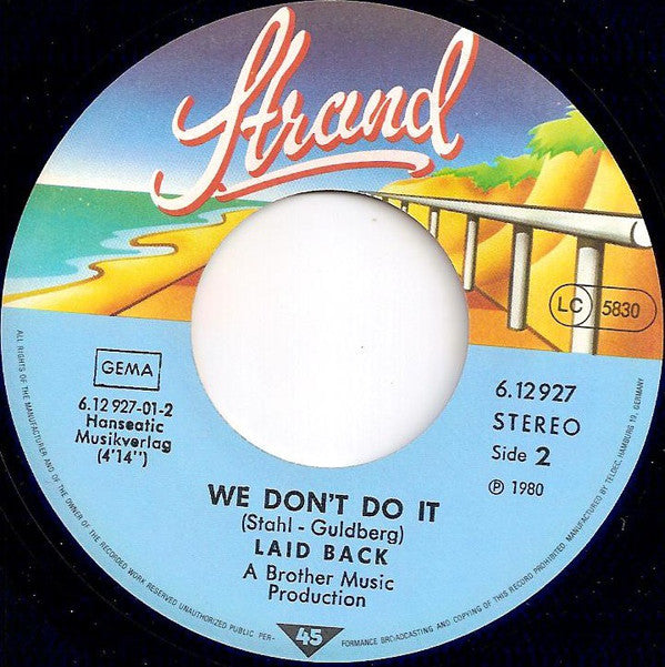 Laid Back : Maybe I'm Crazy (7", Single)