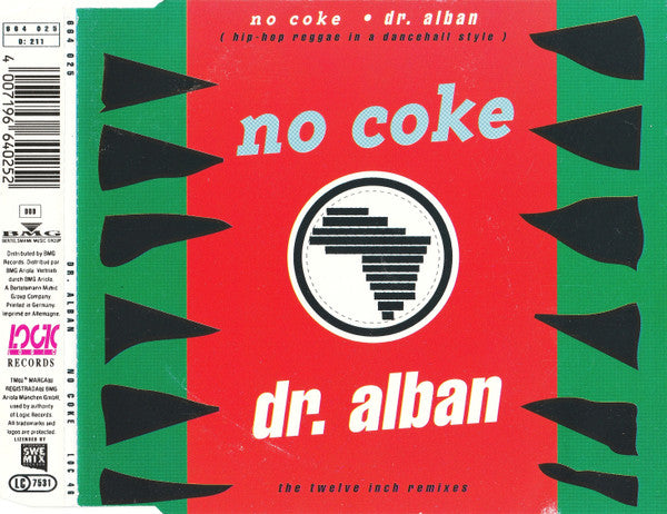 Dr. Alban : No Coke (The Twelve Inch Remixes) (CD, Maxi)