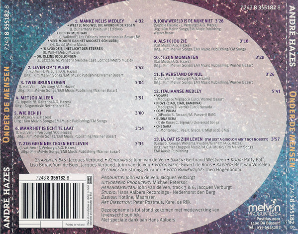 André Hazes : Onder De Mensen (CD, Album)