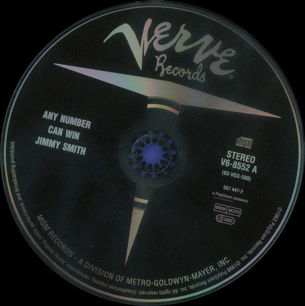 Jimmy Smith : Any Number Can Win (CD, Album, RE, RM, Dig)