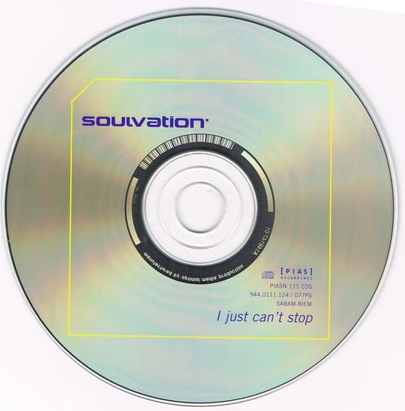 Soulvation* : I Just Can't Stop (CD, Single)