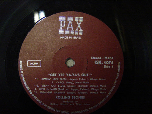The Rolling Stones : Get Yer Ya-Ya's Out! - The Rolling Stones In Concert (LP, Album)