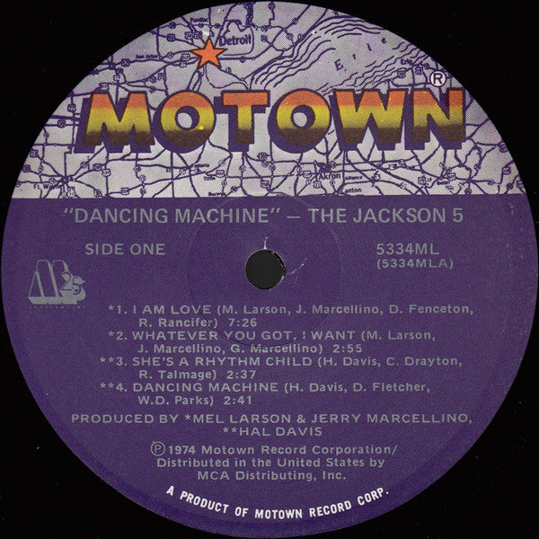 The Jackson 5 : Dancing Machine (LP, Album, RE)