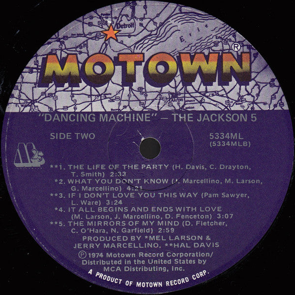 The Jackson 5 : Dancing Machine (LP, Album, RE)