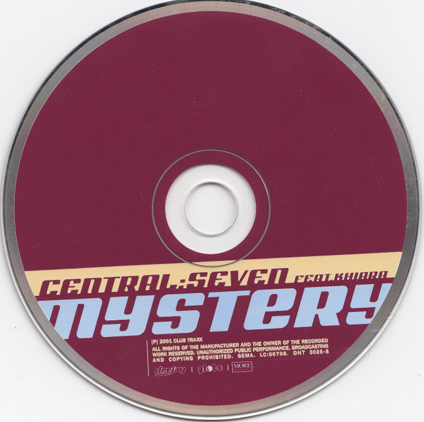 Central Seven Feat. Khiara : Mystery (CD, Maxi)