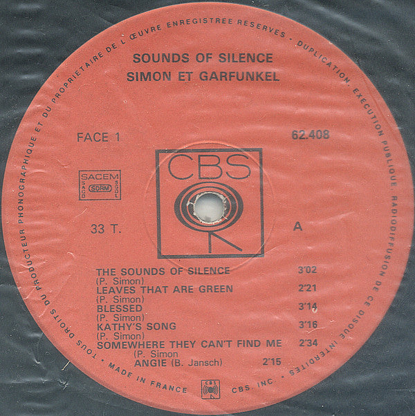 Simon & Garfunkel : Sounds Of Silence (LP, Album, Mono, RP)
