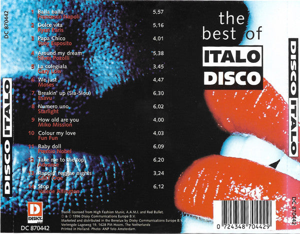 Various : The Best Of Italo Disco (CD, Comp)