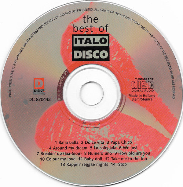 Various : The Best Of Italo Disco (CD, Comp)
