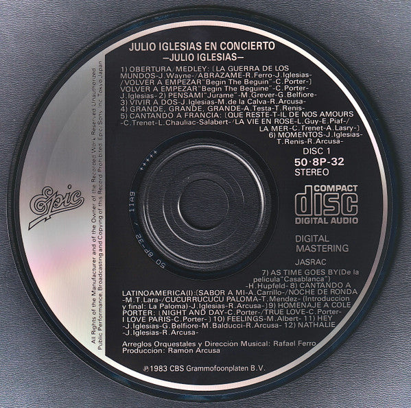 Julio Iglesias : En Concierto (2xCD, Album)