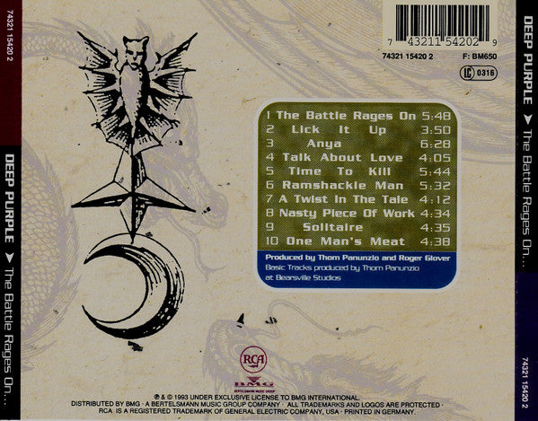 Deep Purple : The Battle Rages On... (CD, Album)