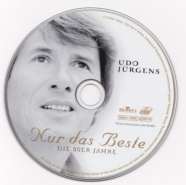 Udo Jürgens : Nur Das Beste (Die 80er Jahre 1981 - 1989) (CD, Comp)