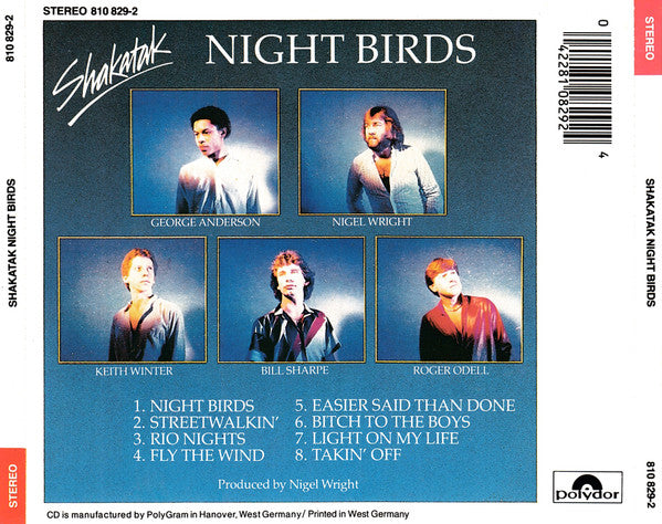 Shakatak : Night Birds (CD, Album)