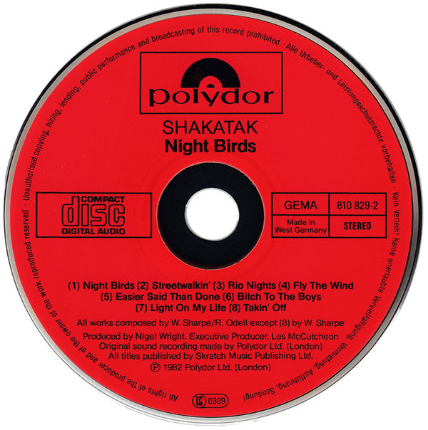 Shakatak : Night Birds (CD, Album)
