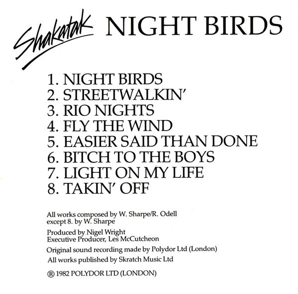 Shakatak : Night Birds (CD, Album)