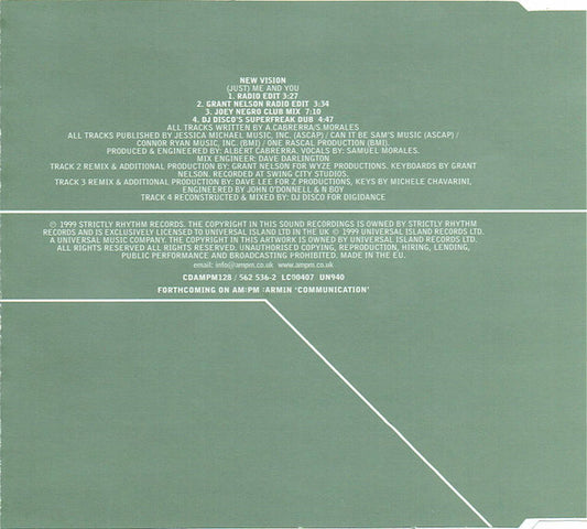 New Vision : (Just) Me And You (CD, Single, PMD)