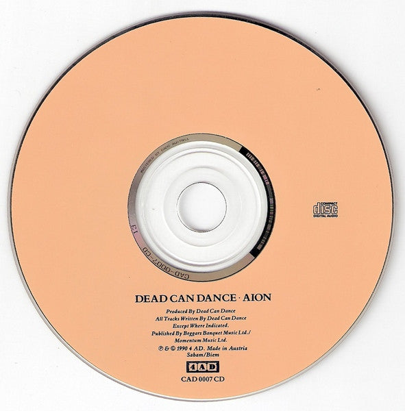 Dead Can Dance : Aion (CD, Album)