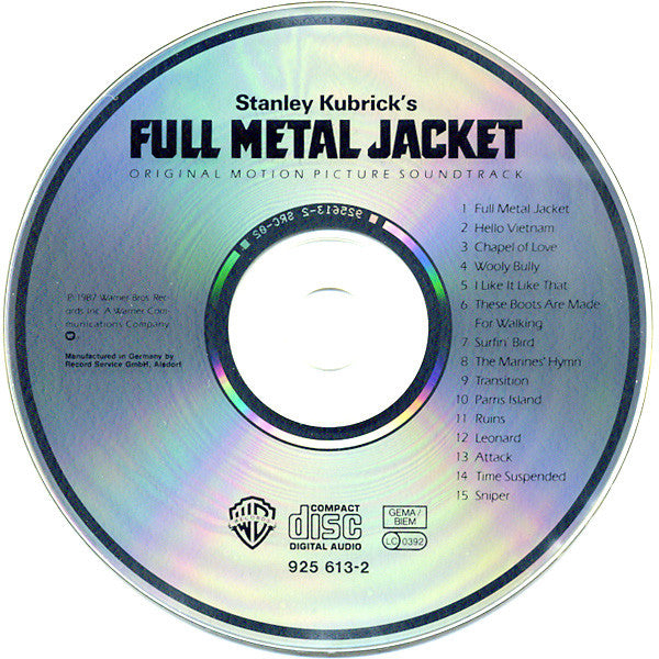 Various : Stanley Kubrick's Full Metal Jacket (Original Motion Picture Soundtrack) (CD, Comp)