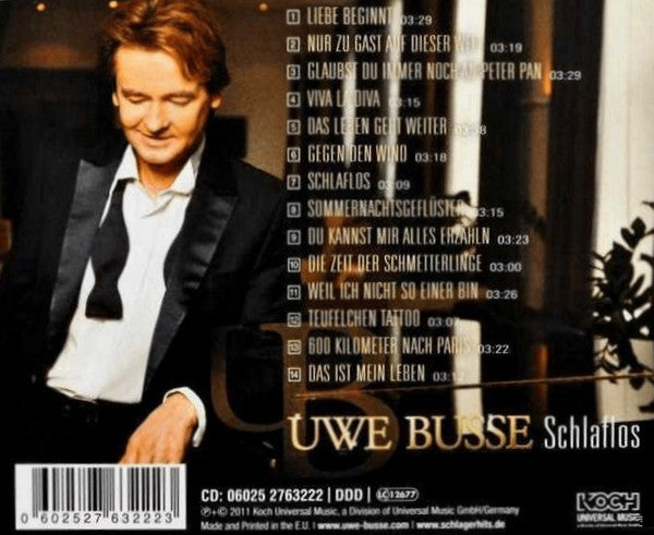 Uwe Busse : Schlaflos (CD, Album)