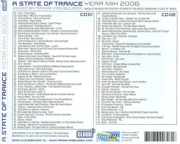 Armin van Buuren : A State Of Trance Year Mix 2006 (2xCD, Mixed)