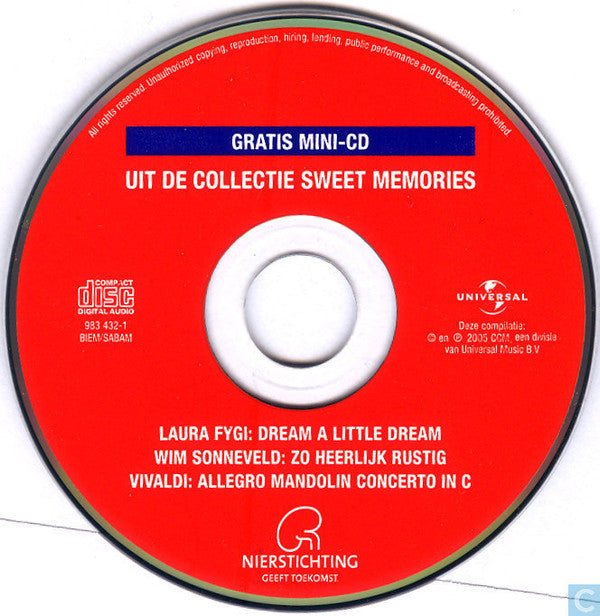 Various : Uit De Collectie Sweet Memories (CD, Mini, Comp)
