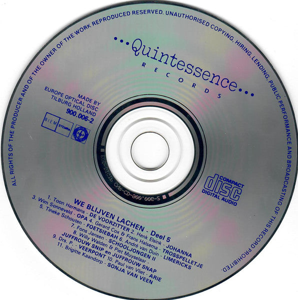 Various : We Blijven Lachen 5 (CD, Comp)