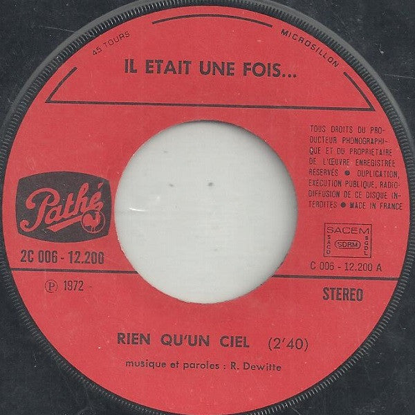 Il Était Une Fois : Rien qu'un ciel / Maria (7", Single)