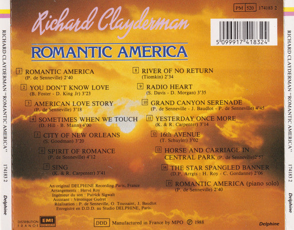 Richard Clayderman : Romantic America (CD, Album)