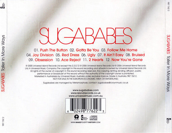 Sugababes : Taller In More Ways (CD, Album, RE)