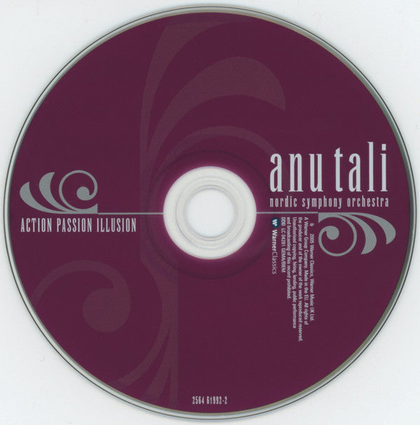 Anu Tali, Nordic Symphony Orchestra / Erkki-Sven Tüür, Sergei Rachmaninoff, Jean Sibelius : Action Passion Illusion (CD, Album)