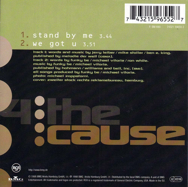 4 The Cause : Stand By Me (CD, Single, Car)