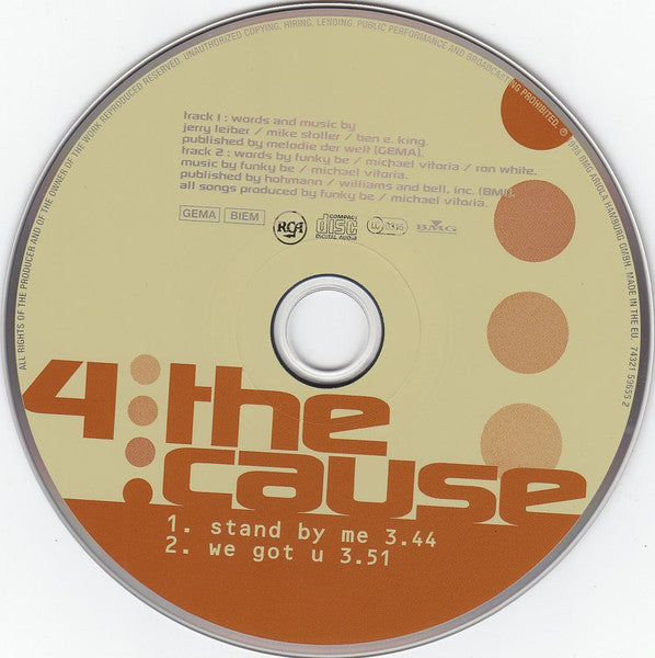 4 The Cause : Stand By Me (CD, Single, Car)