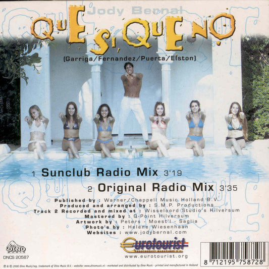 Jody Bernal : Que Si, Que No (CD, Single)
