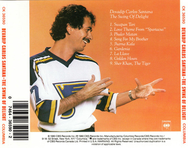 Carlos Santana : The Swing Of Delight (CD, Album, RE)