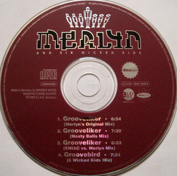 Merlyn & 6 Wicked Kids : Grooveliker (CD, Maxi)