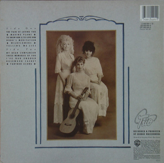 Dolly Parton, Linda Ronstadt, Emmylou Harris : Trio (LP, Album)