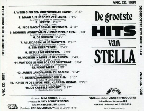 Stella (10) : De Grootste Hits Van Stella (CD, Comp)
