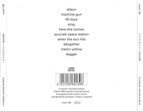 Slowdive : Souvlaki (CD, Album)