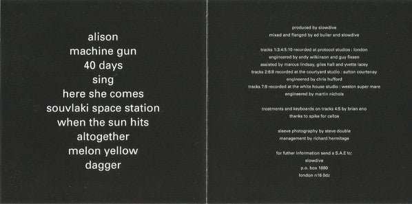 Slowdive : Souvlaki (CD, Album)
