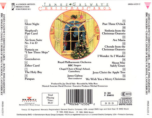James Galway : Christmas Carol (CD, Album, RP)