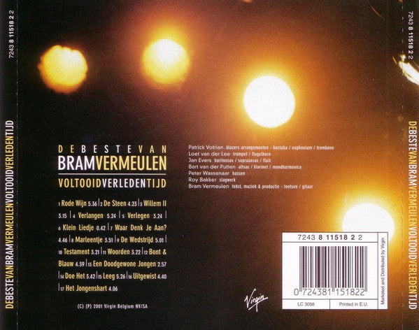 Bram Vermeulen : Voltooid Verleden Tijd - De Beste Van Bram Vermeulen (CD, Album)
